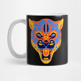 jaguar/leopard head art Mug